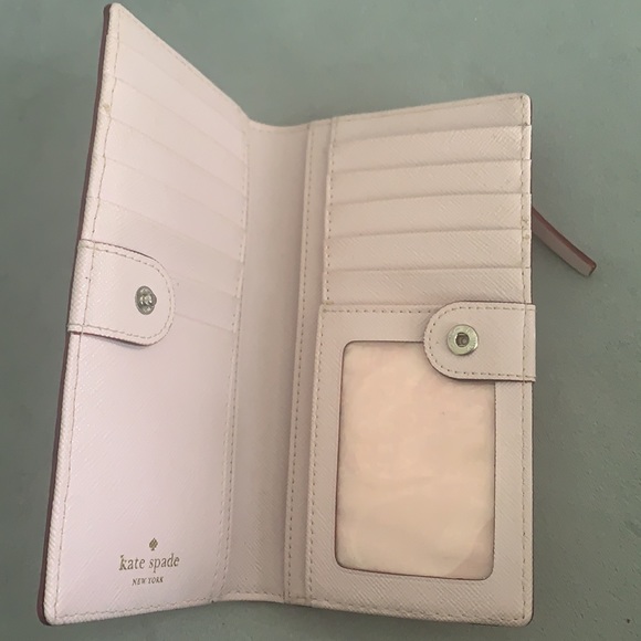 Kate Spade pink glitter polkadot wallet - Picture 3 of 3